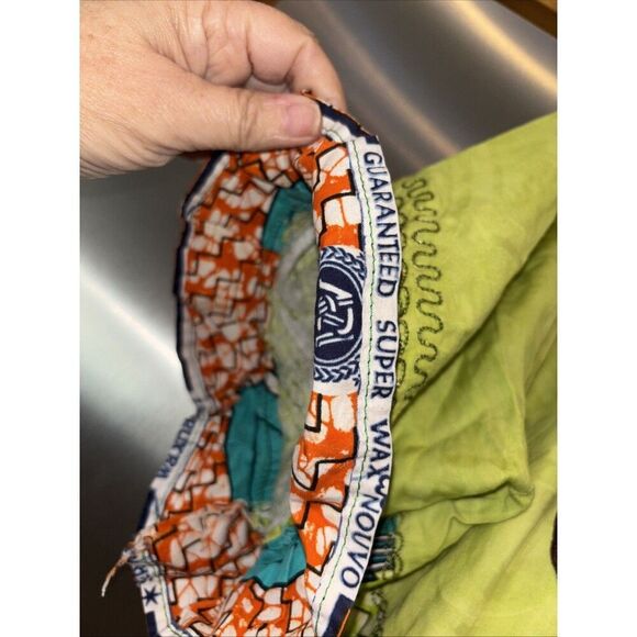 High Quality African Super Wax Nouvo Waxhaus Midi Dress Short Sleeve Embroidered - Picture 6 of 12